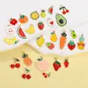 Aleación Mixta Colgante de Fruta Sandía Pera con Goteo de Aceite Accesorios para Joyería DIY Colgante para Bolso Llavero Materiales