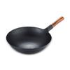 Panela de Ferro Espessa com Cabo Único para Restaurantes e Cantinas, Wok de Ferro Forjado, Panela de Cozinha, Fundo Redondo, Panela Grande Tradicional para Fogão a Gás