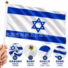 Bandeira de Israel 14x21cm Bandeira de Mão de Israel Dia Nacional de Israel Bandeira de Poliéster Bandeira Pongee