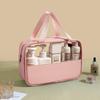 Bolsa de Maquiagem Patchwork Novo Estilo, Bolsa de Viagem Portátil à Prova d'Água, Necessaire, Mala de Grande Capacidade, Fabricante de Armazenamento Portátil