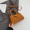 Bolsa de Nicho 2025 Outono Nova Elegante Camurça Fosca Bolsa Carteiro Bolsa Saco Bolsa de Feira para Compras Bolsa Transversal