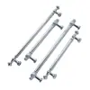 Venda Direta de Fábrica Francês Alto Padrão Luxo Leve Multicor Prata Galvanizado Móveis Gaveta Armário Porta Pequena Puxador Puxador de Guarda-Roupa