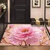 Novo Tapete de Chão Tridimensional Floral de Terra de Diatomáceas para Entrada, Capacho Decorativo, Absorvente de Água, Secagem Rápida, Tapete Antiderrapante