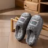 Pantuflas de algodón esponjosas, color sólido, minimalistas para mujer, nuevos estilos de otoño/invierno, aptas para parejas, uso en interiores, antideslizantes y cálidas. Versión para hombre también disponible