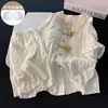 Pijama de Algodón Nube para Mujer Estilo Verano Manga Corta 2026 Nuevo Verano Delgado Set de Dibujos Animados KT Cat Verano con Almohadillas en el Pecho