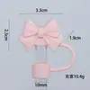 Tapa para Popote Stanley 10mm Diámetro Grande PVC Popote Suave Tapa Muñeco de Dibujos Animados Tapa Antipolvo Mayoreo