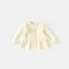 Sudadera para Niñas Estilo Dulce de Princesa para la Primavera 2026 con Elegante Adorno de Encaje de Malla para Ropa de Primavera de Bebés Venta al por Mayor desde el Fabricante