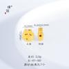 Fuerte retención de color dorado arenoso esmerilado accesorios DIY amarillo loto mamón trébol de cuatro hojas agujero pasante accesorios para pulsera collar para hombres y mujeres