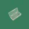 Caja vacía de plástico transparente rectangular para almacenamiento caja de plástico para material escolar herramientas caja de plástico embalaje para equipo de pesca piezas de pp caja de plástico