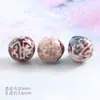 Agujero recto longevidad bola cuentas de cerámica cadena de teléfono móvil accesorios de collar cuentas diy material tejido a mano cuentas sueltas colgante