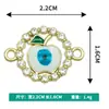 Atacado Estilo Coreano Pingente Único de Maçã com Gotejamento de Óleo Pontilhado Corte Diamantado Liga Inlaid Colar Pulseira Pingente Joias Acessórios DIY