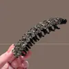 Accesorio para el pelo de coleta alta, pinza de torsión, pinza banana de lunares, pinza de garra, pinza para el pelo de alta gama y exquisita para otoño/invierno para mujer