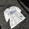 Camiseta de manga corta para hombre con estampado de malla grande de patrón floral blanco, número 23, diseño retro deportivo americano hueco