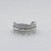 Anillo de Pluma de Plata Tailandesa de Diseño Original Yingkai para Hombre y Mujer, Anillo de Pareja de Moda, Par de Anillos Hechos a Mano