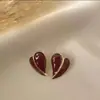 Pendientes elegantes de amor de Corea del Sur para mujer, verano 2024, nuevos pendientes elegantes de nicho de moda, pendientes avanzados