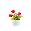 Plantas Envasadas Simuladas, Bonsai de Flor Falsa, Mini Enfeites Criativos Pequenos, Novo Pequeno Vaso em Forma de Três Saquinhos de Chá, Decorações de Mesa