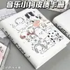 Álbum de Fotos de Folhas Soltas A5 Pochacco em Couro PU Porta-Cartões Pequeno de Desenho Animado de Alto Valor Fechamento Magnético Álbum de Armazenamento para Estudantes