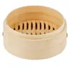 Vaporera de Bambú Personalizada, Cesta Mini de Bambú Tejida, Cajones Domésticos Grandes y Pequeños, Vaporera Pequeña Comercial, Vaporera de Bambú Profundizada
