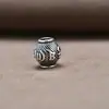 Prata Esterlina S925 Antigo Retrô Seiko Mantra de Seis Caracteres Contas Cilindricas Contas Espaçadoras Corrente de Buda DIY Acessórios com Contas Artesanais Atacado