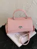 Estilo Coreano Alta Qualidade Textura Fashionável Versátil Portátil Bolsa para o Dia a Dia Mulheres 2026 Verão Nova Textura de Lichia Bolsa Transversal Pequena Quadrada