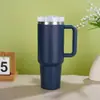 Copo de Carro Transfronteiriço 40oz Segunda Geração Aço Inoxidável 304 Copo Térmico Isolamento Térmico e Isolamento Frio Grande Capacidade Alça Copo de Gelo