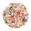 100 Pegatinas Navideñas para Amazon Transfronterizo, Botellas de Agua, Laptops, Regalos de Navidad, Decoraciones de Fiesta y Diarios