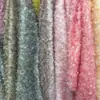 Tecido de Lã de Cordeiro Espessado Médio com Gradiente, Tecido de Lã de Cordeiro Cor Sólida Tie-Dye para Brinquedos, Roupas Infantis e Roupas de Exterior