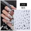 2023 Famoso en Internet Pegatina para Uñas Espinas Llama Aurora Plata Caliente Láser Relieve Tridimensional Adhesivo Decoración de Pegatina para Uñas