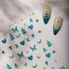 Pegatinas para Uñas Sky Populares con Sello Dorado de Diamantes de Cristal Estrella y Luna, Estilo Bohemio de Alta Gama Patrón de Corazón Estrella Retro