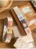 Caderno de Folhas Soltas Elástico Tira M5 Decorativo Original Fofo Usável dos Dois Lados Tira de Armazenamento Estilo Ins Impressão Dupla Face