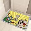 Felpudo pequeño con diseño de crayón de dibujos animados para el hogar, para dormitorio, baño, absorbente y antideslizante
