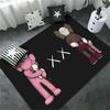 Alfombra transfronteriza ins Marca Tide Sala de estar kaws Personalizada Creativa Dormitorio Cabecera Frente de cama Manta Infantil Alfombra de piso grande Resistente a la suciedad