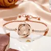 Novo Estilo Coreano Elegante Design com Cordão para Estudantes, Compacto e Fashionável Pulseira para Estudantes do Ensino Fundamental Relógio Feminino