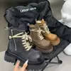 Botas Martin Súper Populares para Mujer 2026 Otoño e Invierno Nueva Moda Elegantes Retro con Plataforma Tacón Grueso Antideslizantes Botas Martin para Uso en Exteriores