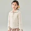 Suéter espesso 100% lã para meninos e meninas com gola virada, novo estilo outono e inverno, poá, zíper parcial, casual, malha quente