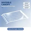 Paneles de toldo transparentes y duraderos, con soportes resistentes para proteger los aleros del balcón, fáciles de instalar