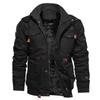 AliExpress Amazon Outono e Inverno Masculino Gola Algodão Lavado com Forro de Lã Engrossado Tamanho Grande Jaqueta Casual para Homem