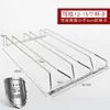 Estante para copas de vino tinto mueble de vino de madera para el hogar copa de tallo alto invertida soporte colgante de acero inoxidable para copas de vino colgador de copas de vino estante colgante para copas de vino