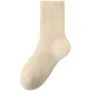 Meias de Lã para Mulheres, Meias de Cano Médio para Outono e Inverno, Espessas e Quentes, à Prova de Frio, Novo Modelo 2026, Atacado, Feito sob Medida na Fábrica de Zhuji