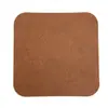 Preço de fábrica de e-commerce transfronteiriço porta-copos com padrão de couro de vaca vintage resistente ao calor resistente a manchas fácil de limpar