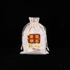 Bolsa de regalo de lona de punto de fábrica con cordón Bolsa de la suerte para dulces, joyería, cosméticos, bolsa de embalaje de almacenamiento