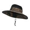 Sombrero de Hombre de Ala Ancha de 15 cm Anti-ultravioleta para Montañismo, Viajes, Actividades al Aire Libre, Pesca, Sombrero de Pescador, Sombrero con Cobertura Facial Completa