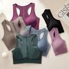Acolchoamento estável roupa íntima esportiva sem costura de algodão-nylon industrial nas costas sem aro de aço refrescante respirável confortável roupa íntima esportiva para mulheres