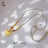 Colgante de Mariposa de Tendencia Nacional Antigua Chapado en Oro DIY Mariposa de la Fortuna Collar en Capas Cadena Versátil de Suéter de Moda