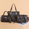 2024 Nova Bolsa Feminina Simples Moda Conjunto de Seis Peças Bolsa Mãe Elegante All-match Portátil Grande Bolsa de Ombro Bolsa Feminina Crossbody