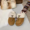 2026 inverno novo feminino forrado de fleece quente sola grossa retrô antiderrapante versátil casual botão de couro de vaca pantufas de algodão para mulheres