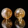 Cristal Amarillo Torre de Alta Calidad Natural Puro 7A Cuentas Sueltas Redondas para Pulsera Collar DIY Materiales y Accesorios de Combinación de Moda