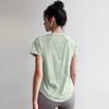 Traje de Ropa de Yoga de Malla para Mujer Ropa de Entrenamiento de Pilates Manga Corta Delgado Holgado Secado Rápido Running Deportes Fitness Top