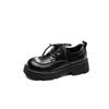 Zapatos de Plataforma con Cordones para Mujer de Cuero Genuino de Hong Kong 2026 Nuevos Mocasines Casuales para Mujer de Suela Gruesa Estilo Británico