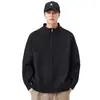 Tejido de Punto Prendas de Punto para Hombre 2025 Otoño e Invierno Nueva Chaqueta de Estilo Americano Cárdigan Holgado Talla Grande Manga Larga Chaqueta Versátil